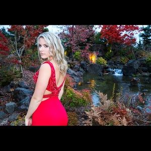 Sherri Hill Red Formal Dress